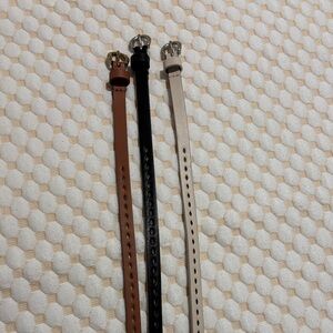 Target Women's Belt Trio - Black, Brown, and Cream XL